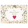Faltkarte mit Blumensamen: Zur goldenen Hochzeit alles Gute