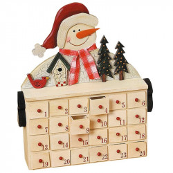 Adventskalender zum Befüllen, Motiv Schneemann