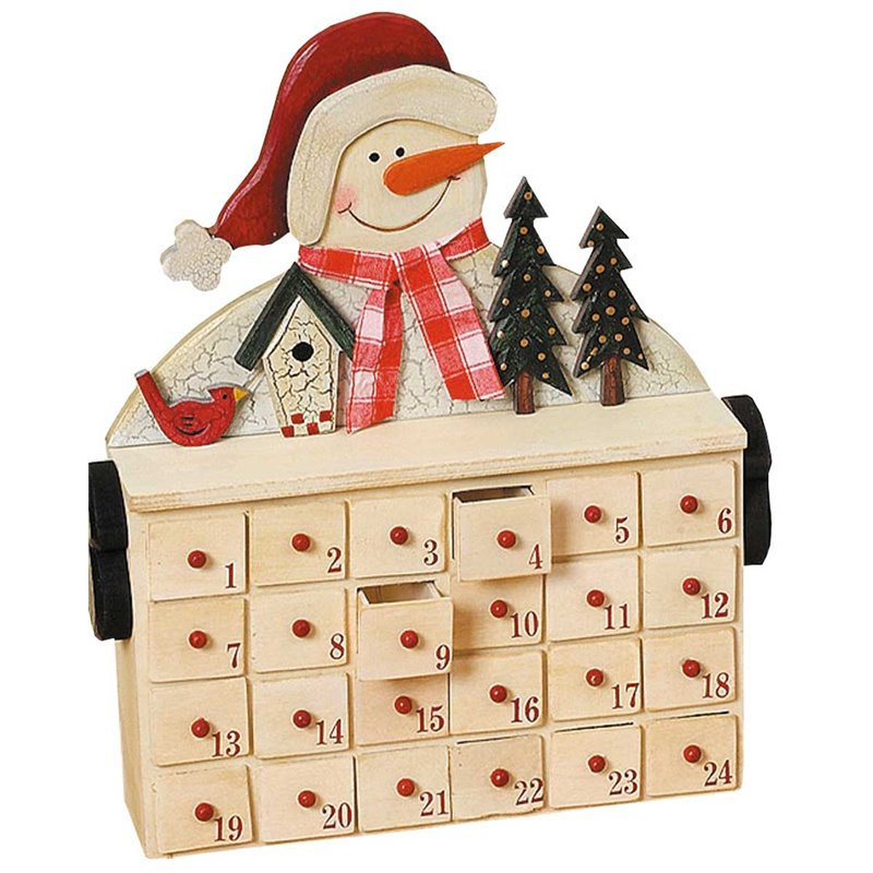 Adventskalender zum Befüllen, Motiv Schneemann