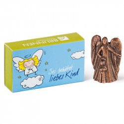 Sei behütet liebes Kind (Junge) - Bronze Schutzengel