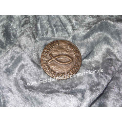 Wer glaubt ist nicht allein - Symbol aus Bronze (Handschmeichler)
