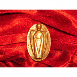 Schützender Engel: Du bist nicht allein - Symbol aus Bronze (Handschmeichler)