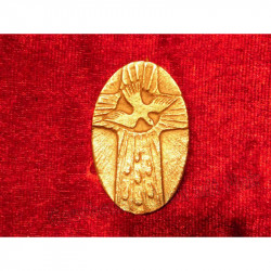 Kommunionkreuz/Firmkreuz - Symbol aus Bronze (Handschmeichler)