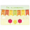 Die allerbesten Wünsche - Faltkarte mit Blumensamen
