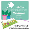 Alles Gute! - Faltkarte mit echten Blumensamen