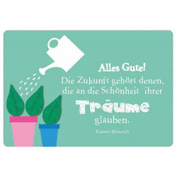 Alles Gute! - Faltkarte mit echten Blumensamen