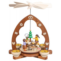 Pyramide Weihnachtsbäckerei Spitzbogen 1-stöckig