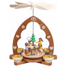 Pyramide Weihnachtsbäckerei Spitzbogen 1-stöckig