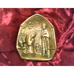 Heilige Familie (Weihnachten, Krippe) - Bronze Standbild,