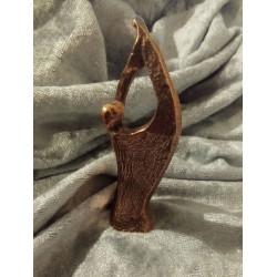 Der Engel des Lichts begleite dich - Bronze-Schutzengel mit offenen Flügeln