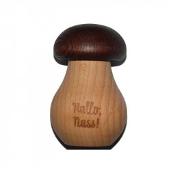 Pilz-Nussknacker aus Buchen-Holz