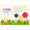 Liebe Geburtstagsgrüße - Faltkarte mit echten Blumensamen