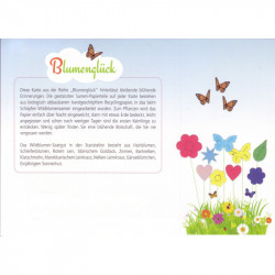 Manche Menschen bereichern unser Leben... - Faltkarte mit echten Blumensamen