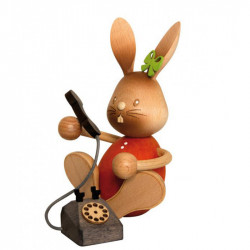 Stupsi - Hase mit Telefon, ca. 11,5 cm