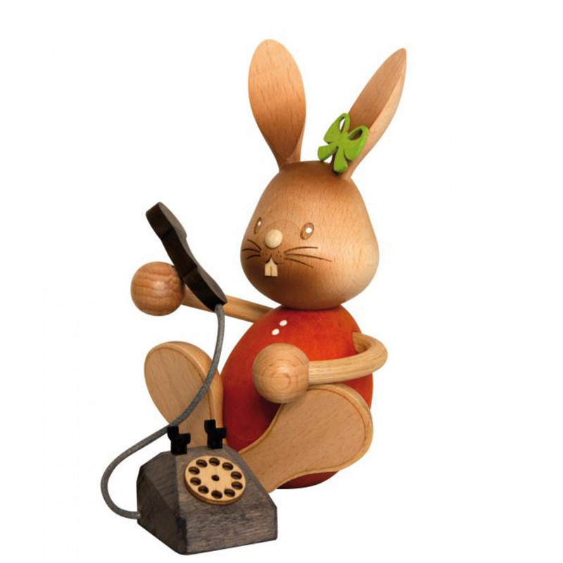 Stupsi - Hase mit Telefon, ca. 11,5 cm