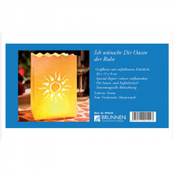 Ich wünsche Dir... - Faltkarte mit Lichttüte/Laterne