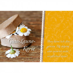 Gute-Laune-Karte - Faltkarte mit Lichttüte/Laterne