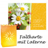Gute Besserung - Faltkarte mit Lichttüte/Laterne