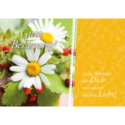 Gute Besserung - Faltkarte mit Lichttüte/Laterne