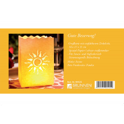 Gute Besserung - Faltkarte mit Lichttüte/Laterne