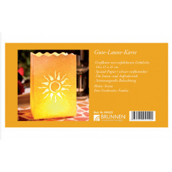 Gute-Laune-Karte - Faltkarte mit Lichttüte/Laterne