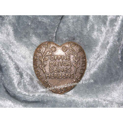 Öffne die Tür deines Herzens - Symbol aus Bronze