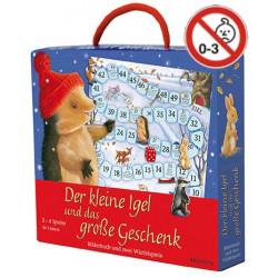 Spielekoffer - Der kleine Igel und das grosse Geschenk (mit Fühlbuch und 2 Buttons) Achtung: Warnhinweis!
