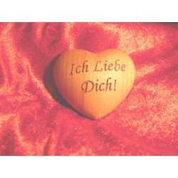 Holzherz: Ich liebe Dich! (2)