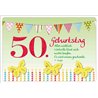 Faltkarte mit Blumensamen: 50. Geburtstag - Alles wirklich wertvolle lässt sich nicht kaufen. Es wird einem geschenkt.