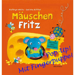Mäuschen Fritz ( Pop-Up Buch mit Fingerpuppe)